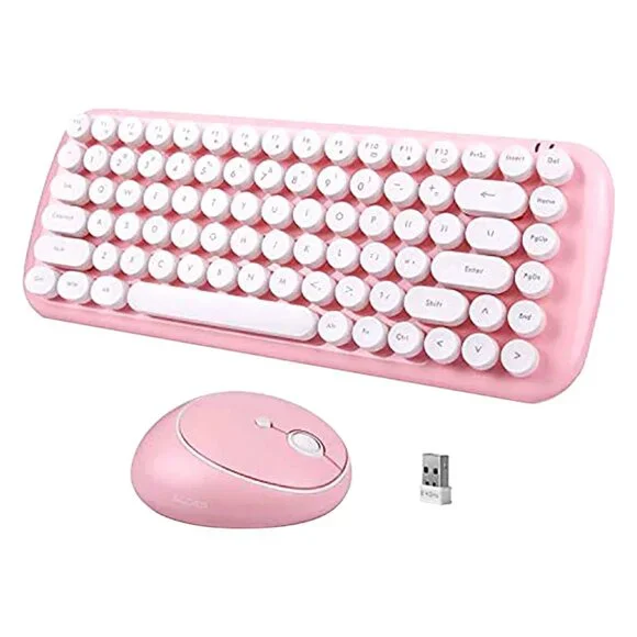 Letton Wireless Keyboard & Mouse Set | Pink | 2-Piece | NIB - Picture 1 of 2